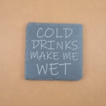 Laser Engraved Slate Drink Coasters - Coaster Comedy