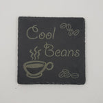 Laser Engraved Slate Drink Coasters - Inspirational