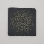 Laser Engraved Slate Drink Coasters - Inspirational