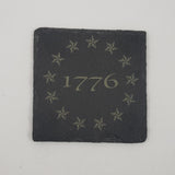 Laser Engraved Slate Drink Coasters - Patriot