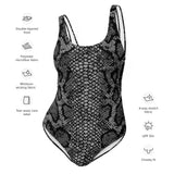 Silver Reptile One-Piece Swimsuit