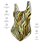 Gold Tiger One-Piece Swimsuit