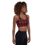 Buffalo Plaid Sports Bra