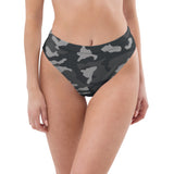 Urban Camo High-Waisted Bikini Bottom