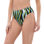 Techno Tiger High-Waisted Bikini Bottom