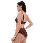 Scarlet Reptile High-Waisted Bikini Set