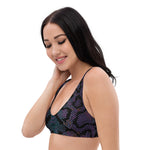 Purple Reptile Padded Bikini Top