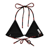 Scarlet Reptile String Bikini Top