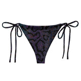 Purple Reptile String Bikini Bottom