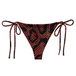 Scarlet Reptile String Bikini Bottom