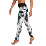 Teal Splash Yoga Leggings