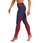 Pink Stripes Yoga Leggings