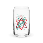 Yuletide Can Glass