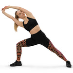 Pink Reptile Sports Leggings