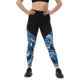 Blue Marble Sports Leggings