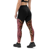 Pink Reptile Sports Leggings