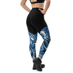 Blue Marble Sports Leggings