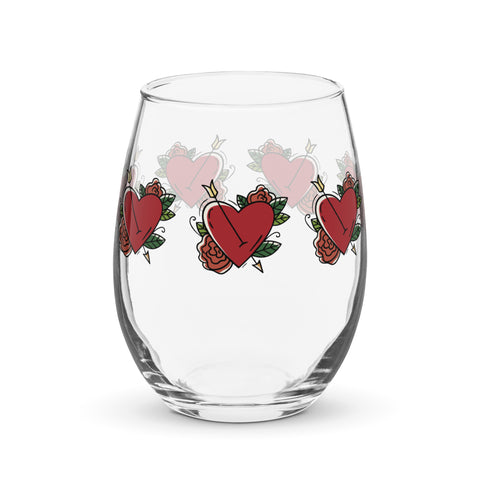 LoveLocked Stemless Wine Glass