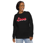 Love Unisex Organic Raglan Sweatshirt