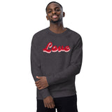 Love Unisex Organic Raglan Sweatshirt