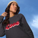 Love Unisex Organic Raglan Sweatshirt