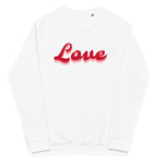 Love Unisex Organic Raglan Sweatshirt