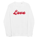 Love Unisex Organic Raglan Sweatshirt