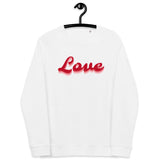 Love Unisex Organic Raglan Sweatshirt