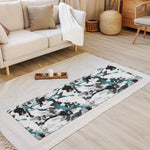 Teal Splash Yoga Mat