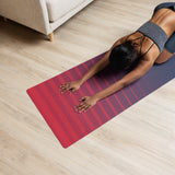 Pink Stripes Yoga Mat